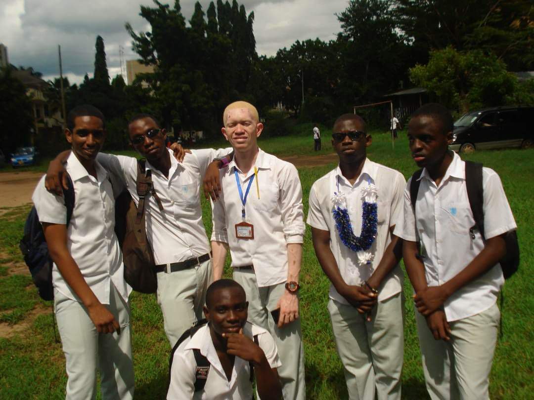 Kelvin in High School with Classmates